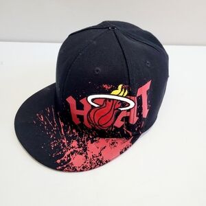 Miami Heat NBA Wool Blend Ball Cap Size S/M Embroidered